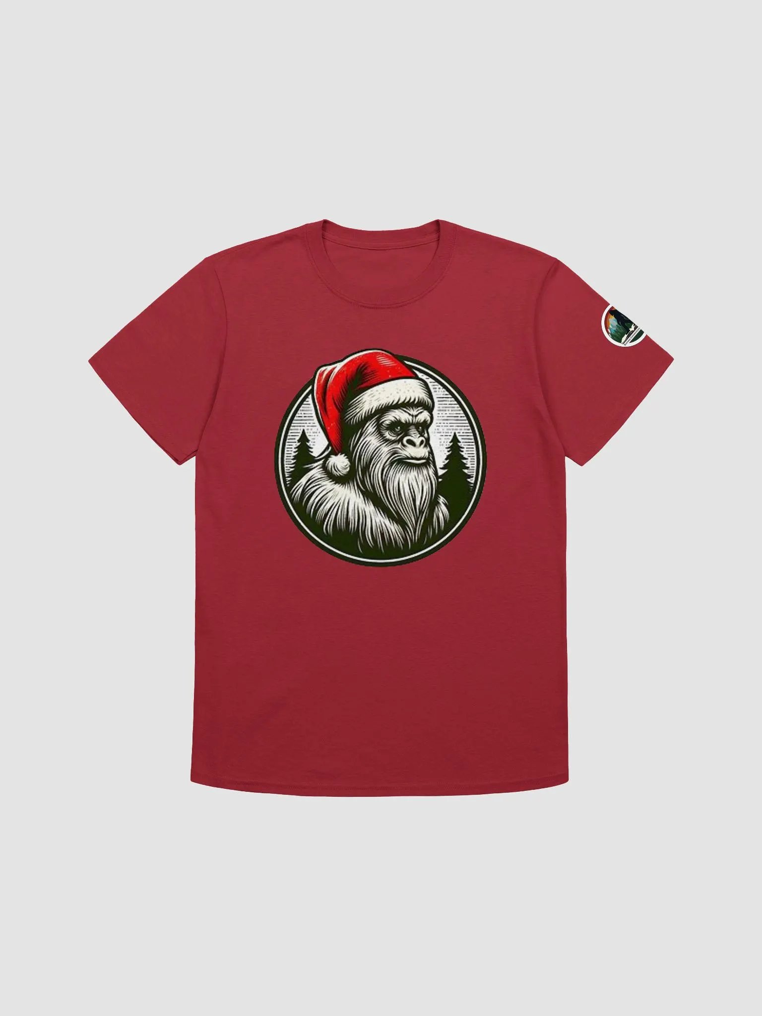 BIGFOOT WITH SANTA HAT TEE product image (1)