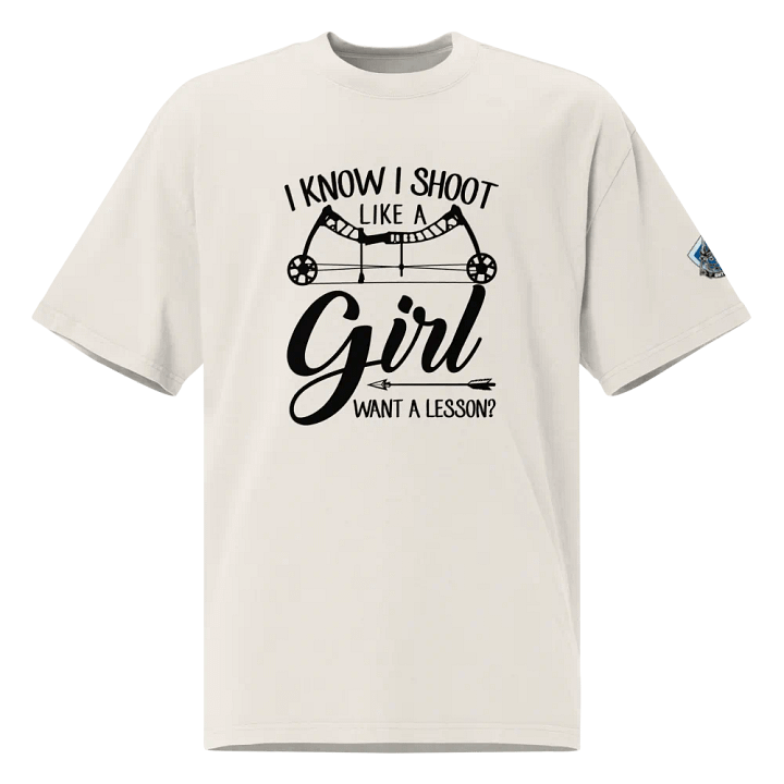 GHTVHub-Shoot Like a Girl Vintage Vibes Boxy Tee product image (3)