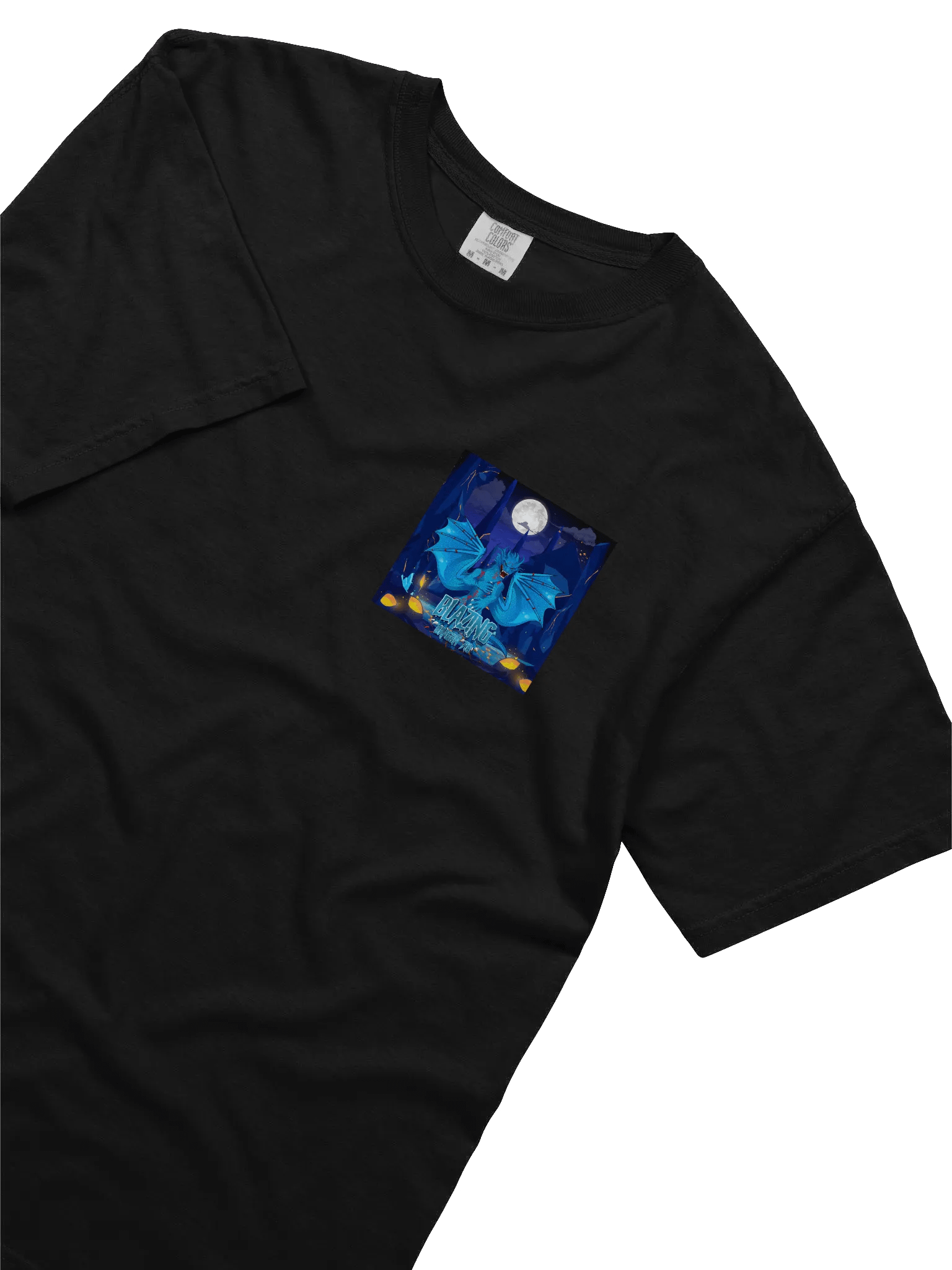 nite blue fire dragon shirt product image (24)