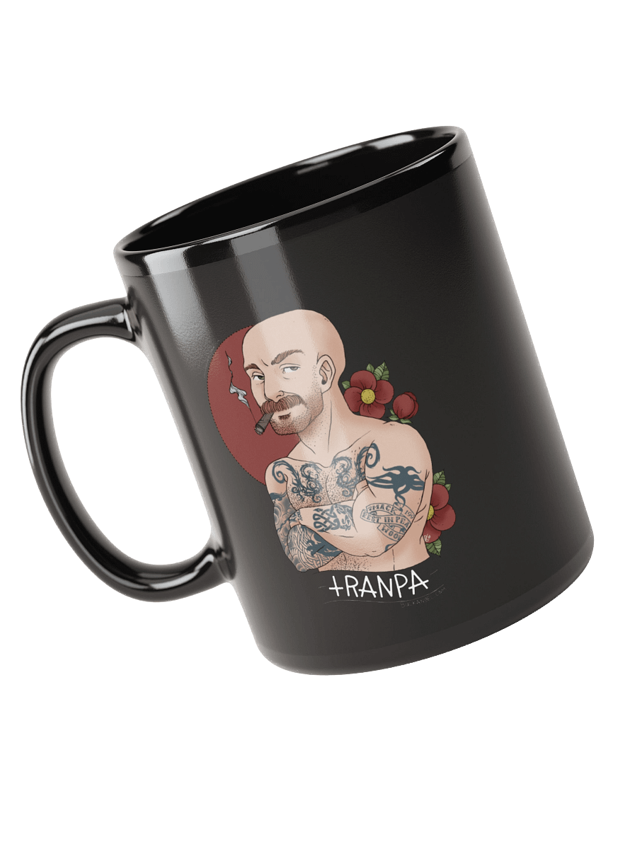 [Buck Angel Shop] Buck Tranpa Tattoo - Ceramic Glossy Mug [black] product image (6)