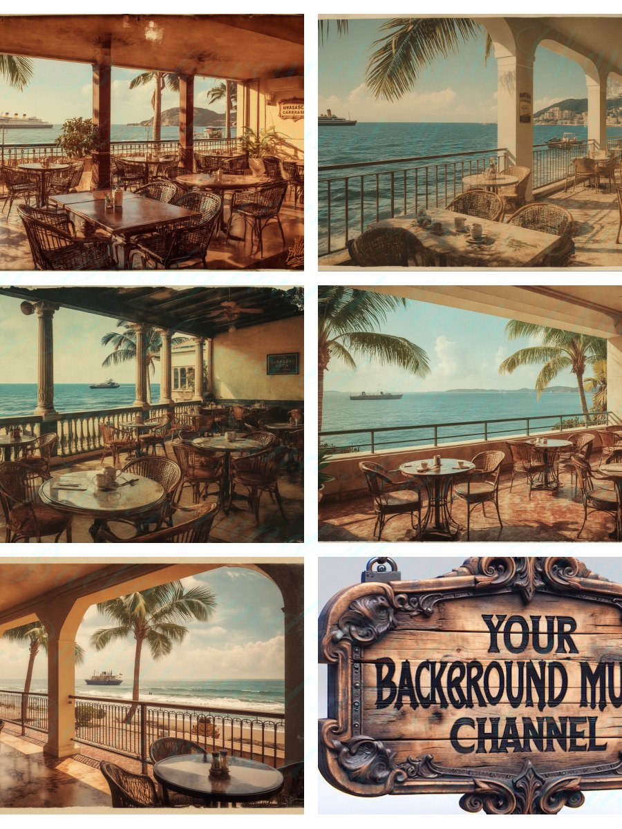 Lo-Fi Bossa Nova Jazz Café Vol. 2 Ep 1-5 • 5 Vintage Rio Images • 3 Sizes Each • Pro Photo Bundle (15 Files) product image (1)