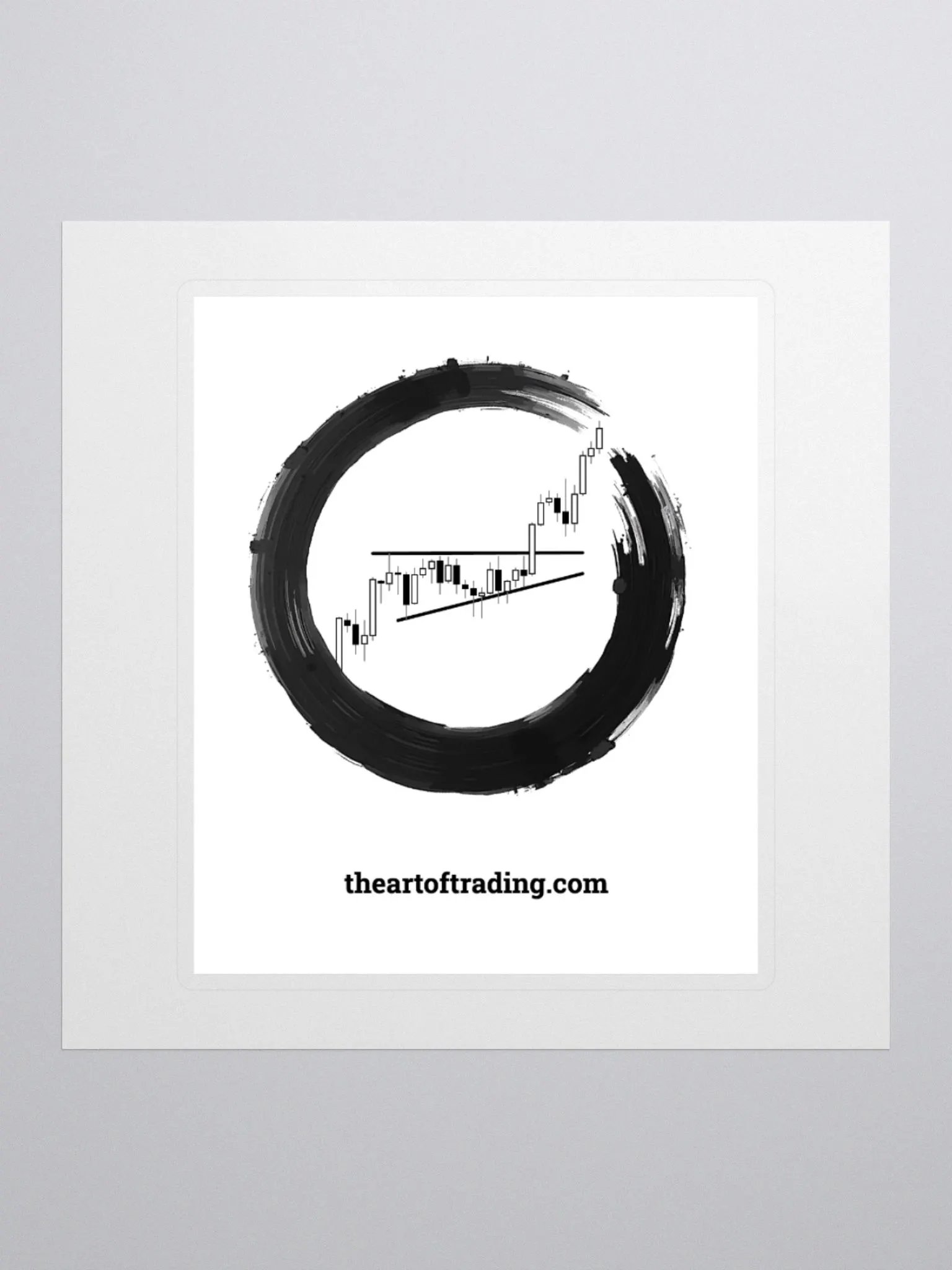 The Art of Trading Sticker (White) product image (1)