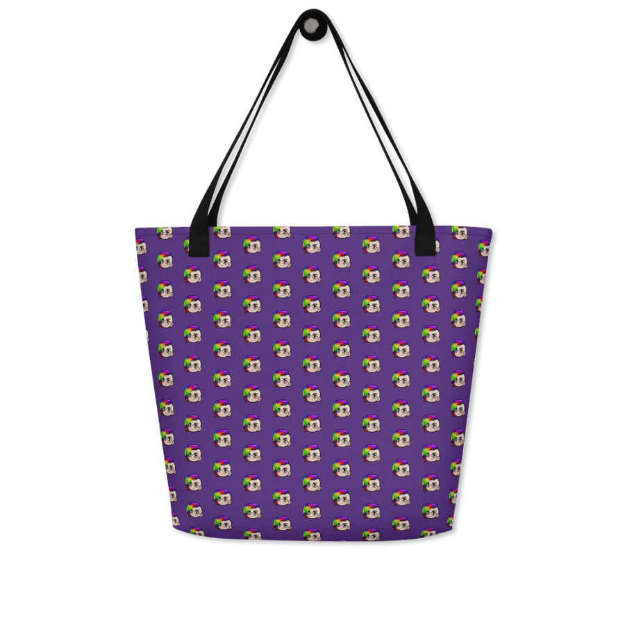 Hybrid Pride Large Tote Bag w/Pocket (Purple) product image (4)
