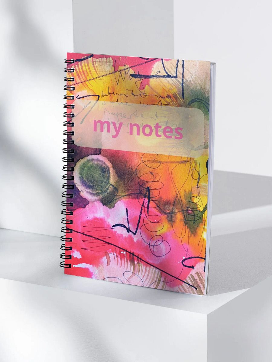 abstract art on note book, original design abstract watercolour product image (4)