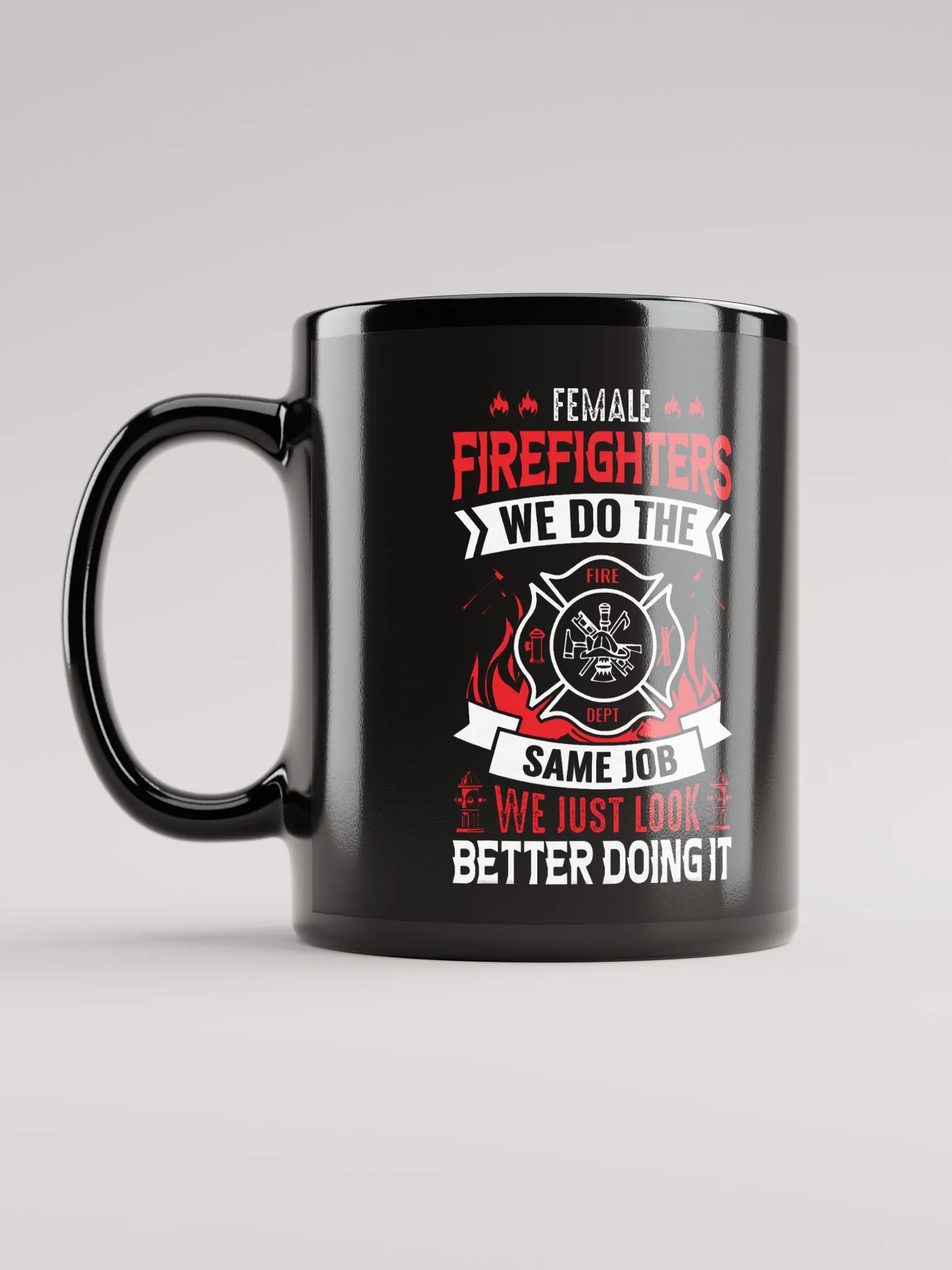 Female Firefighters - Black Mug product image (2)