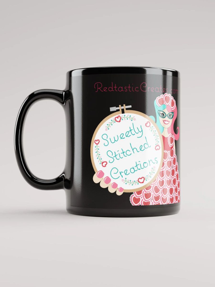 Sweetly Stitched Creations Black Mug product image (6)