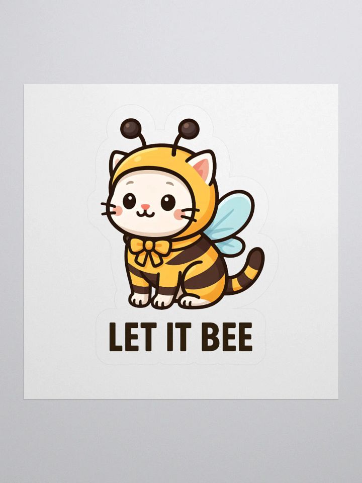 Let It Bee Cat Sticker product image (1)