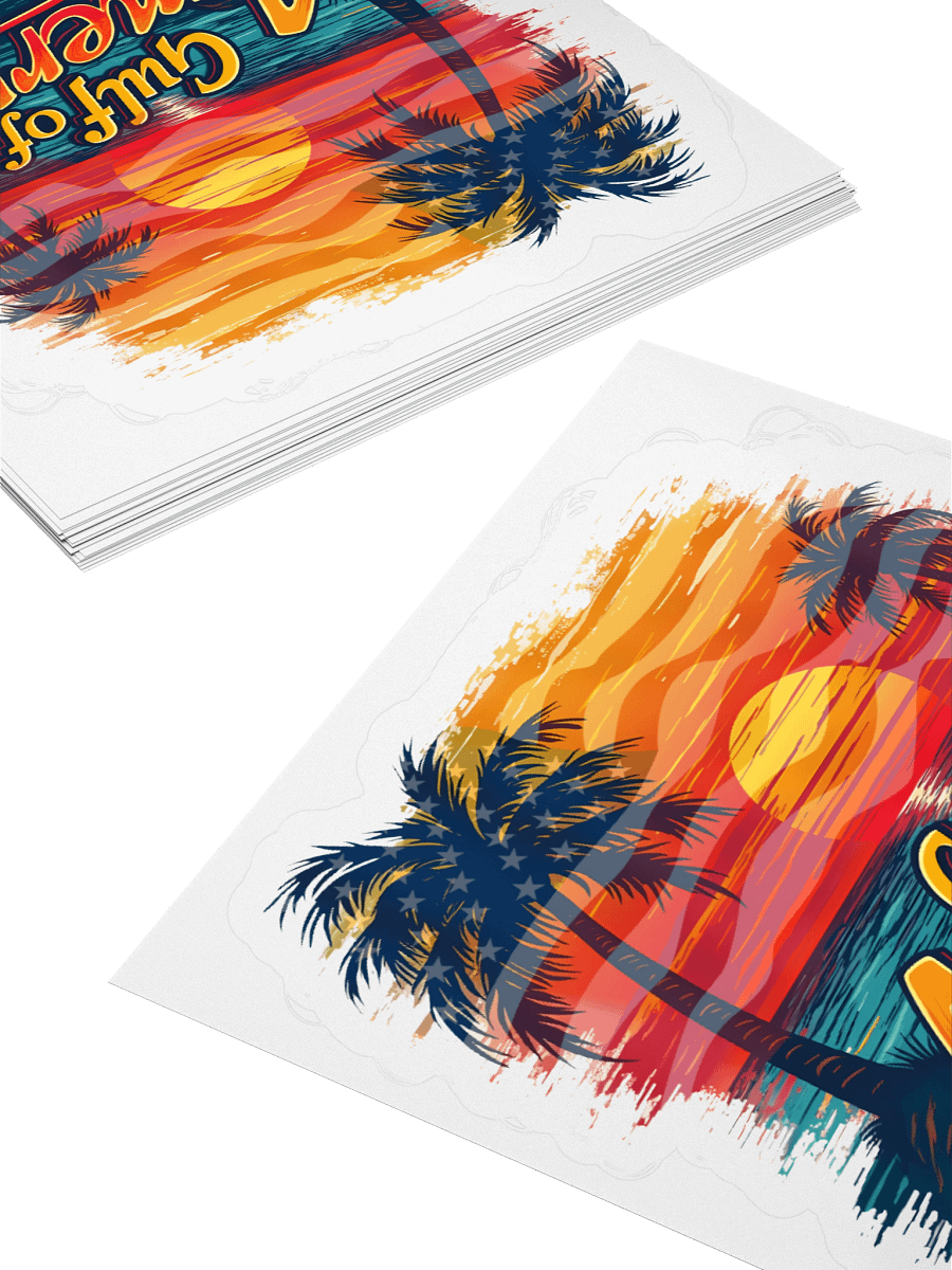 The Gulf of America with Sunset Flag Sticker product image (4)