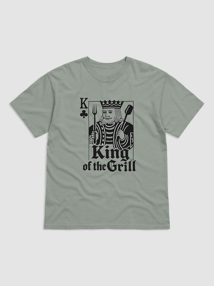 "King of the Grill" | Premium Comfort Heavyweight T-Shirt | BBQ Master Apparel product image (2)