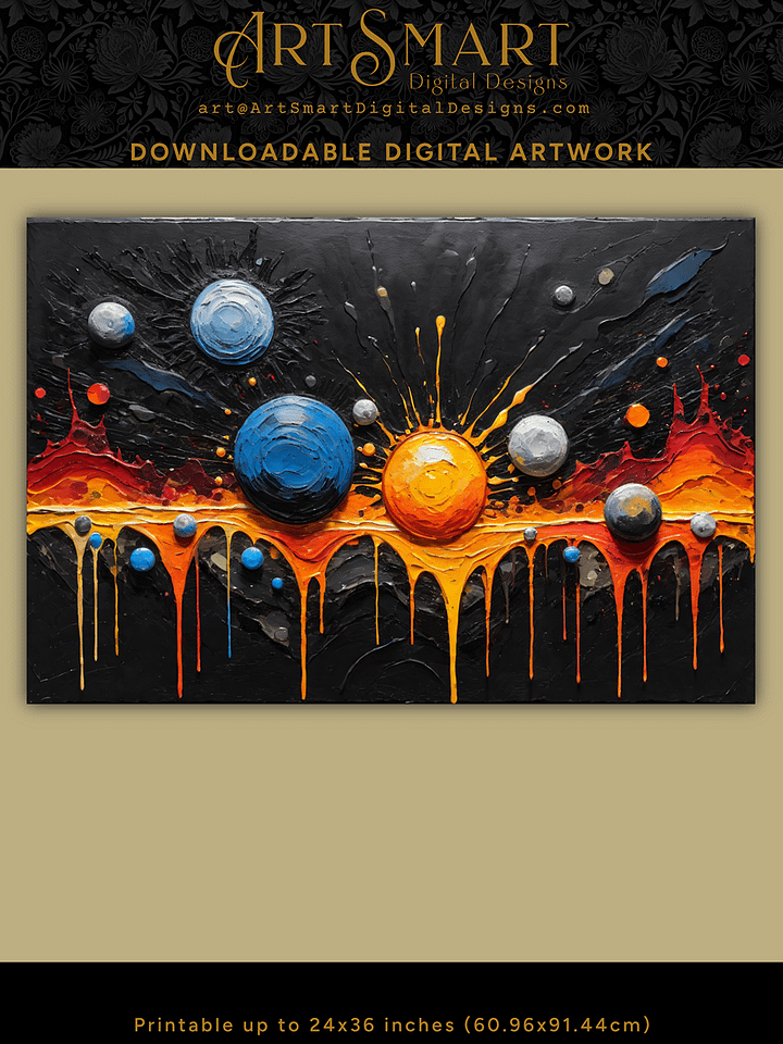 Abstract Planets - Free Digital Download Printable Image! product image (1)