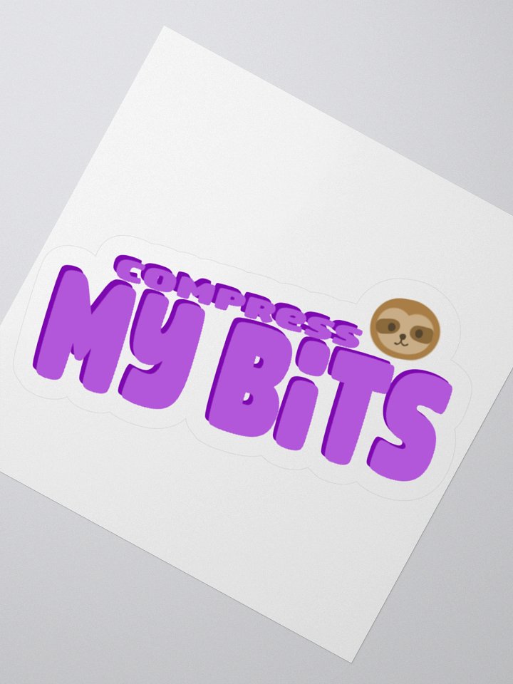 Compress My Bits Sticker product image (6)