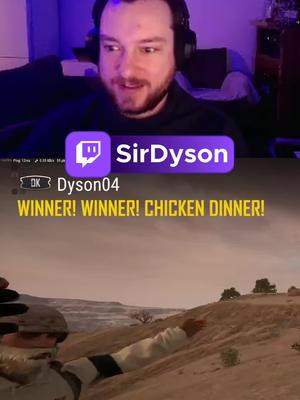 Always celebrate when you got that chicken dinner win. www.twitch.tv/sirdyson #pubg #fyp #twitch