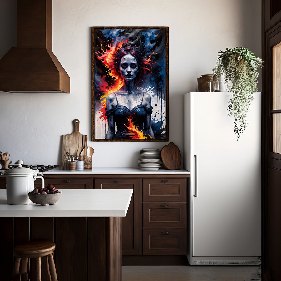 Fire Elemental 1 - Set of 6 Printable Images product image (4)