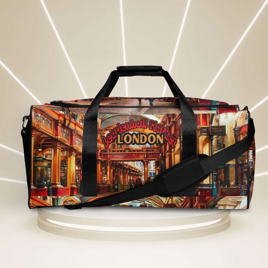 Leadenhall Market London All Over Print Duffel Bag product image (7)