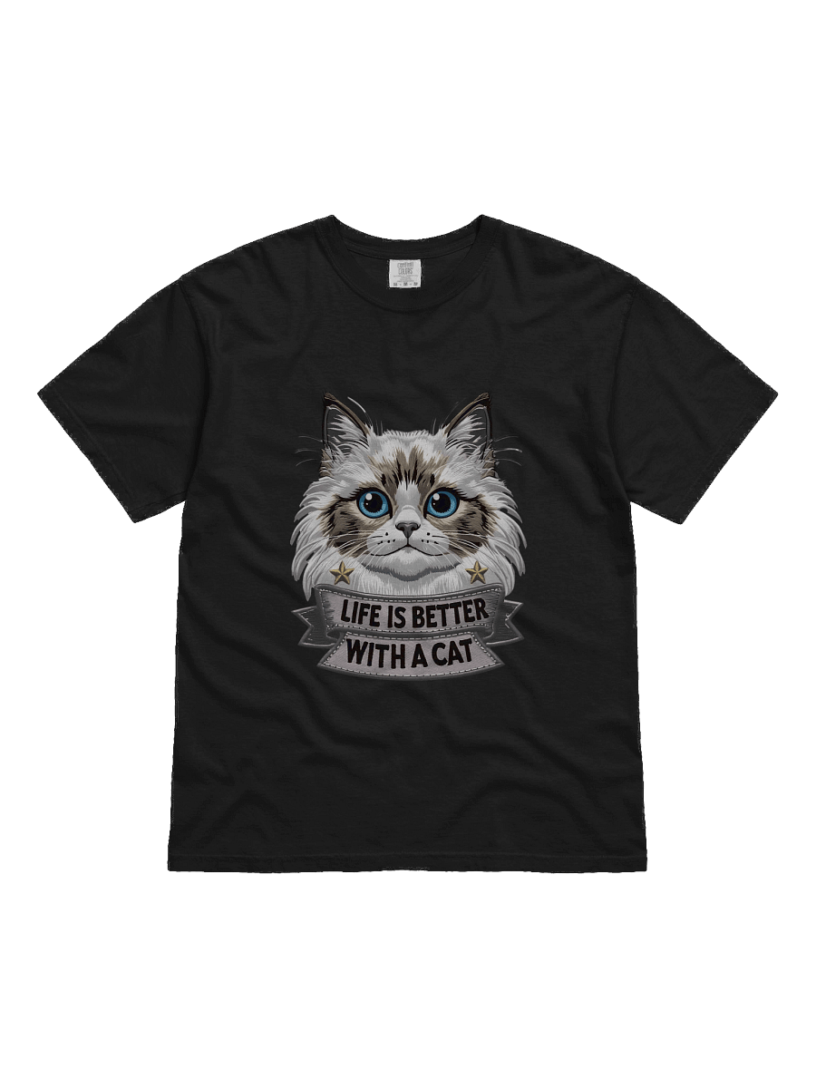 Fluffy Cat Bliss T-Shirt product image (2)