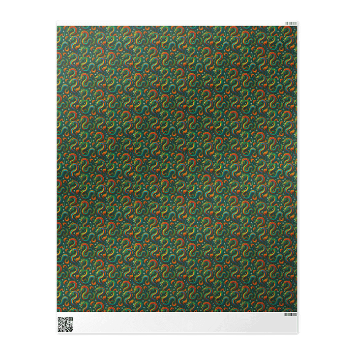 🐉 Dragon Christmas Wrapping Paper – Wrap in Flame, Gift with Power product image (2)
