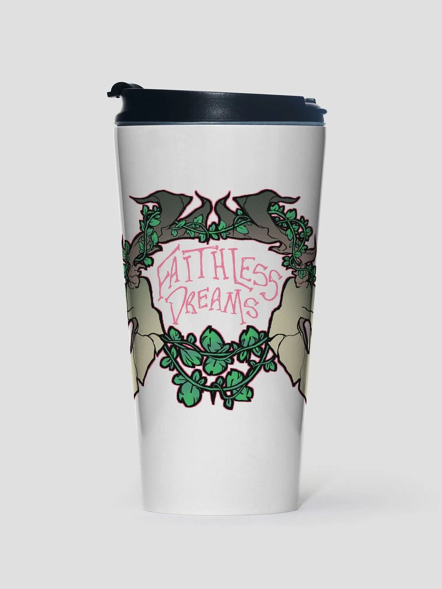 Faithless logo stainless steel travel mug product image (1)