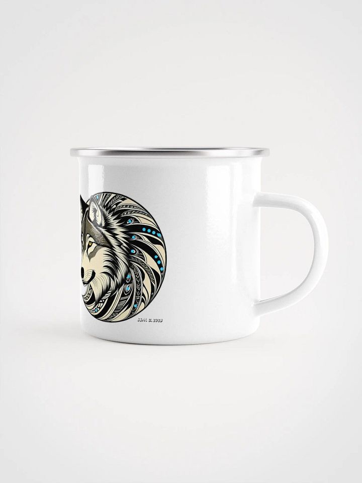Timber Wolf Enamel Mug product image (1)