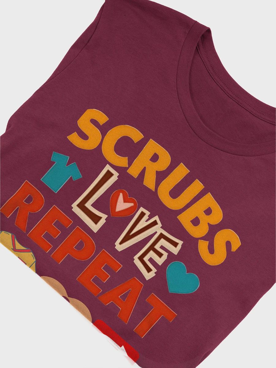 scrubs Love and Repeat T-shirt product image (53)