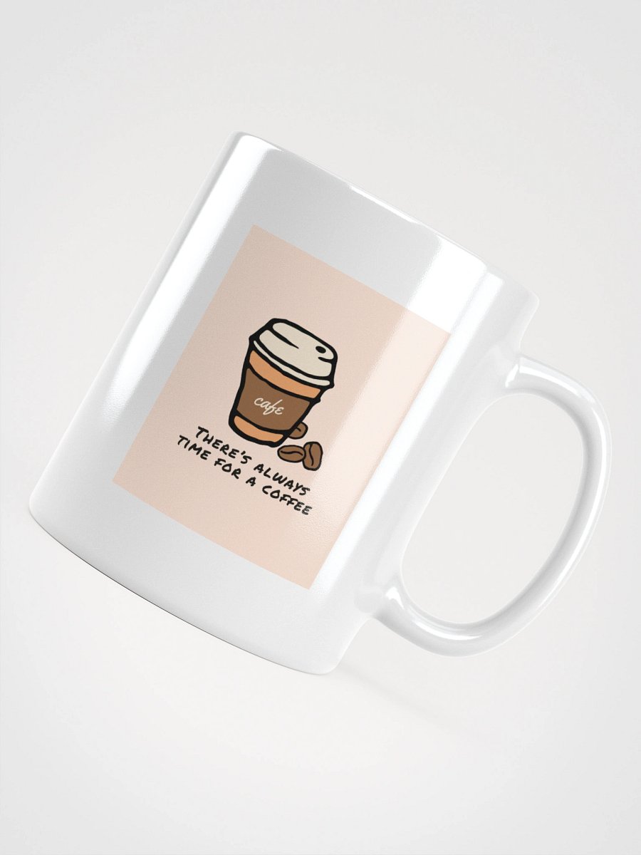 Café Time Illustration White Glossy Mug product image (12)