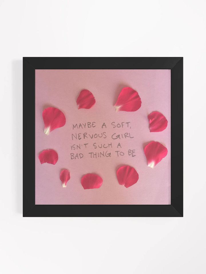 Soft Nervous Girl Framed Art Print product image (3)