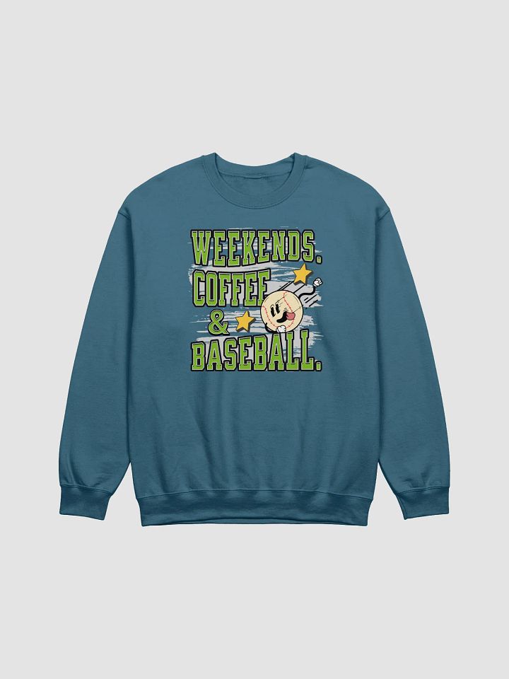 Weekends Coffee And Baseball Vibes Crewneck Sweatshirt product image (11)
