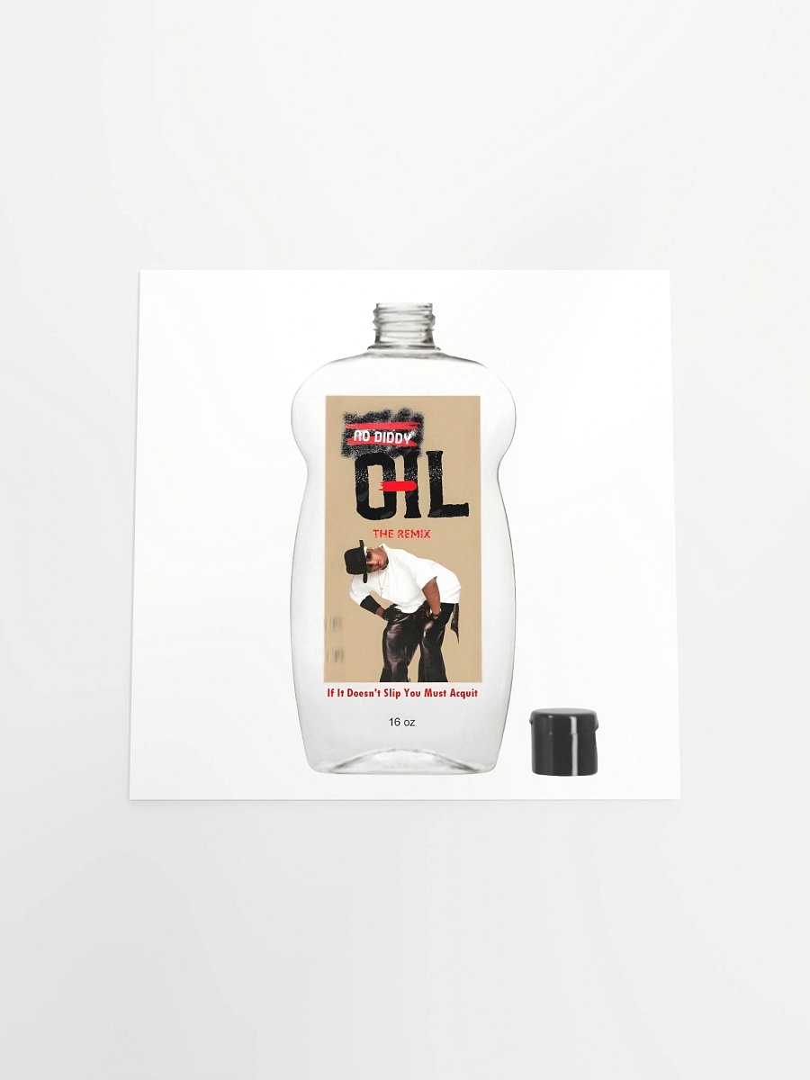 No Diddy Oil Bottle Poster product image (4)
