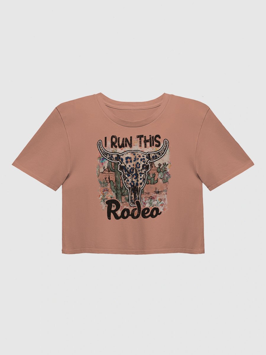 Desert Cheetah Bull Skull Crop Top product image (4)