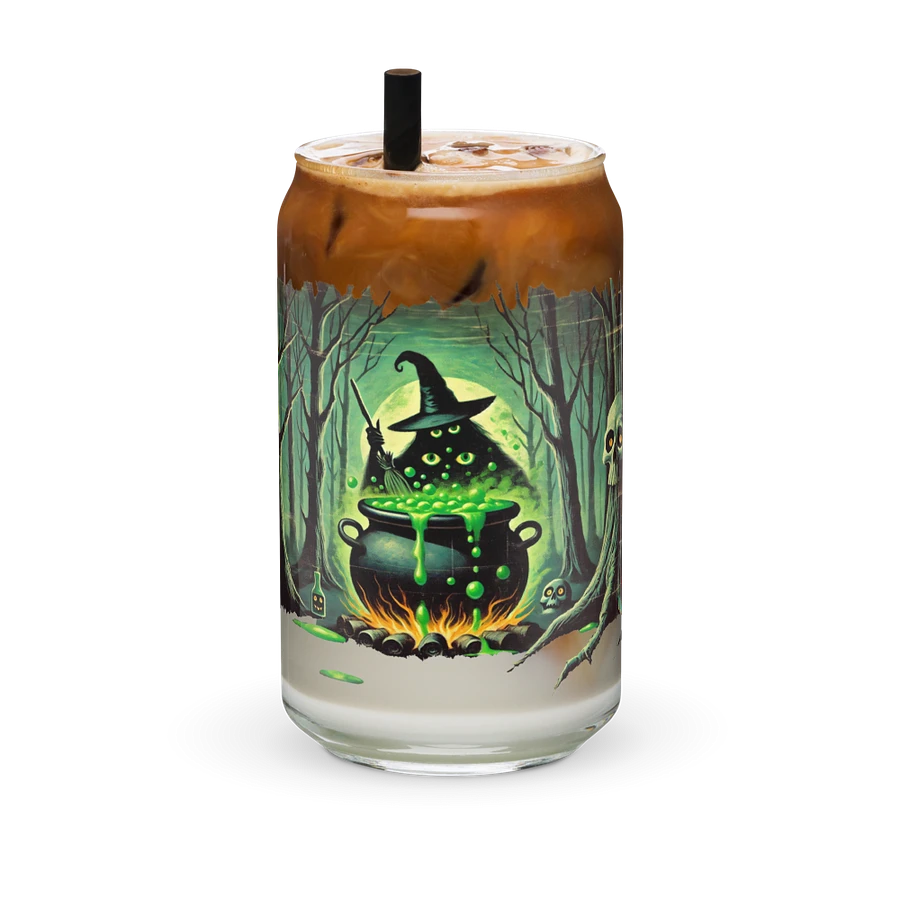 Cauldron Monster Halloween Brew Glass (Distressed Look) product image (6)