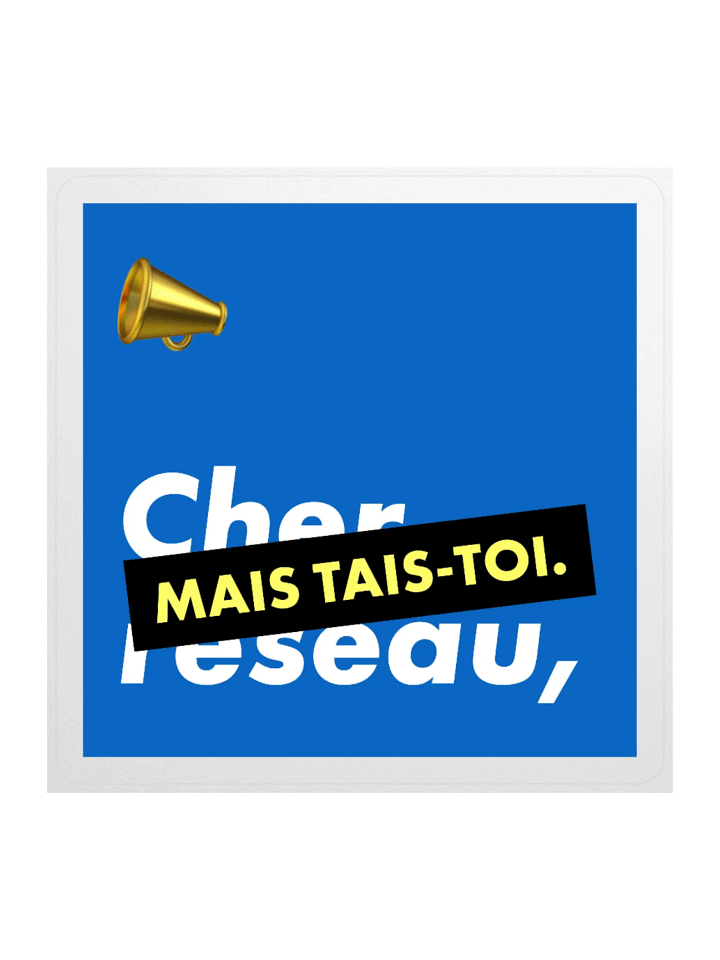 Cher réseau • Dear Network Corpo blue edition sticker product image (1)
