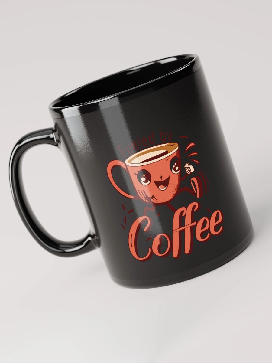 Happy Coffee Friends Black Glossy Mug product image (3)