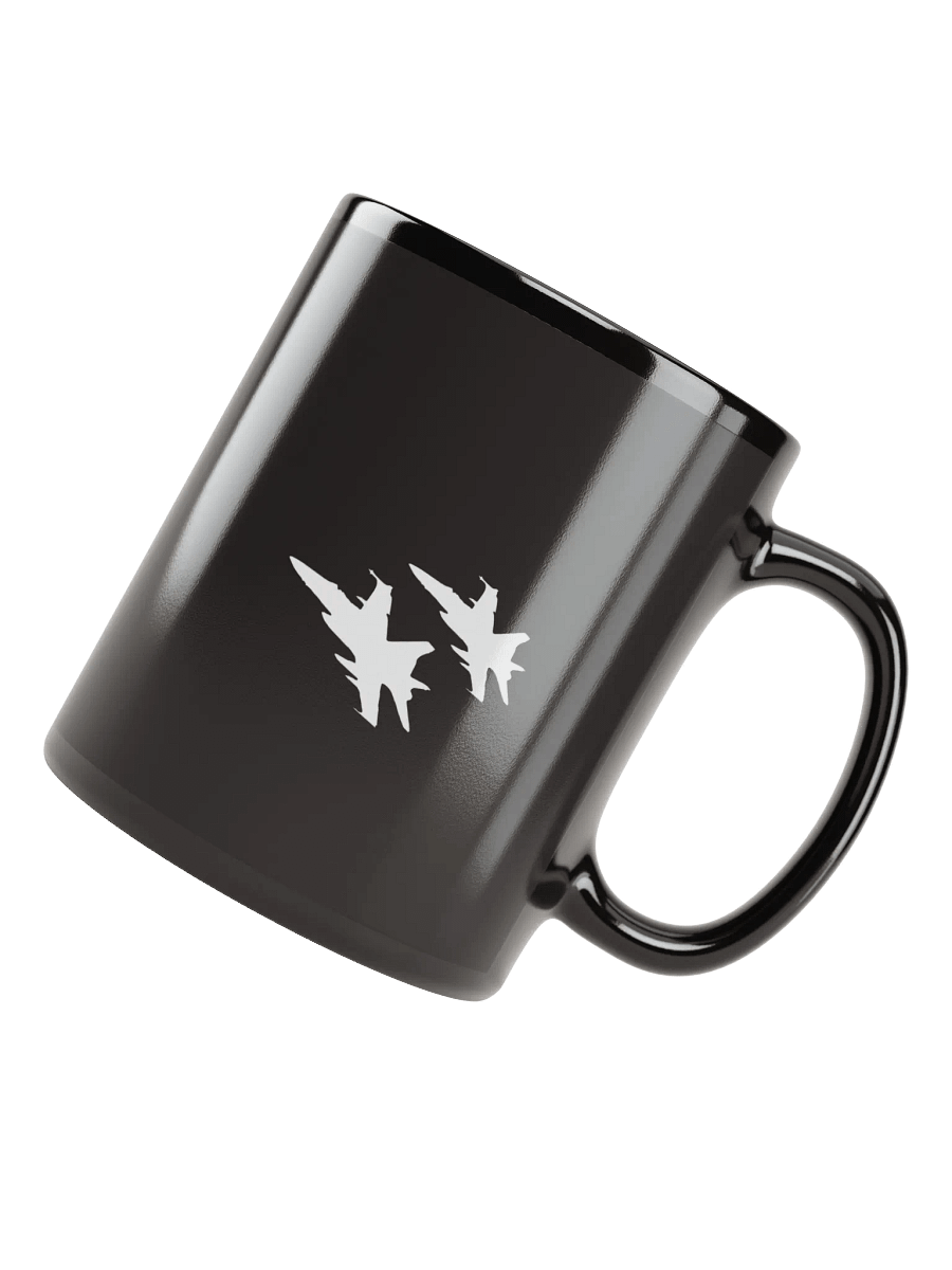 Twin Hornets Logo Mug, Black product image (3)