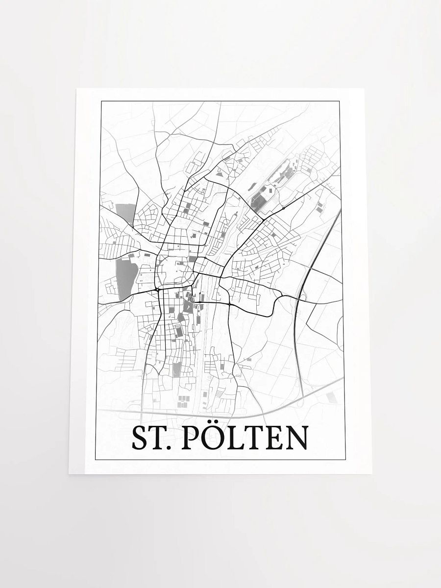 St. Pölten, Austria, city map print product image (20)