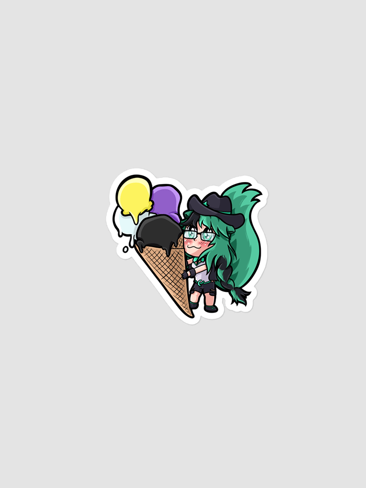 Mintzey Moon Pride Non-Binary Sticker product image (1)