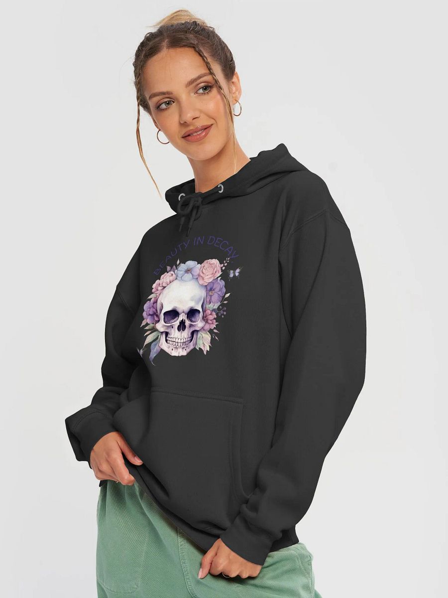 Decaying Beauty Floral Skull Hoodie product image (24)