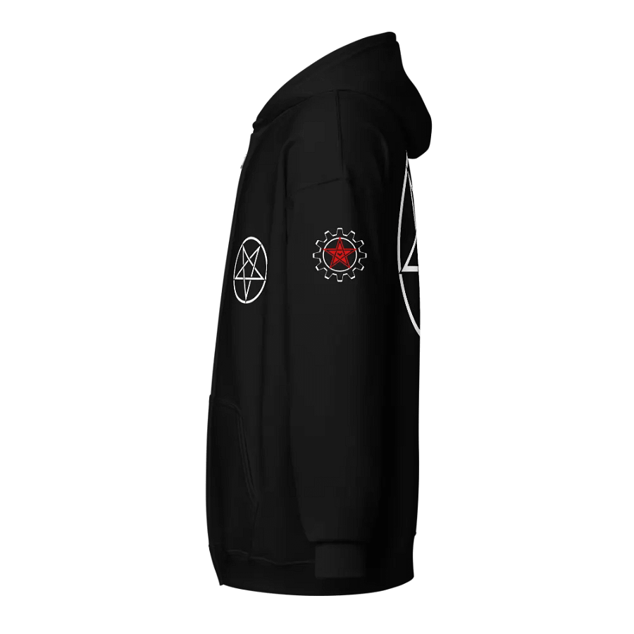 Inverted Pentagram Zip Hoodie product image (10)