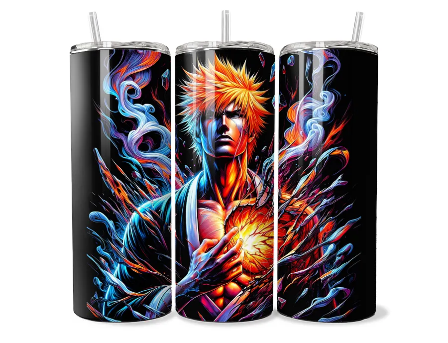 Bleach Ichigo Kurosaki Soulfire Tumbler - 20oz Stainless Steel product image (1)