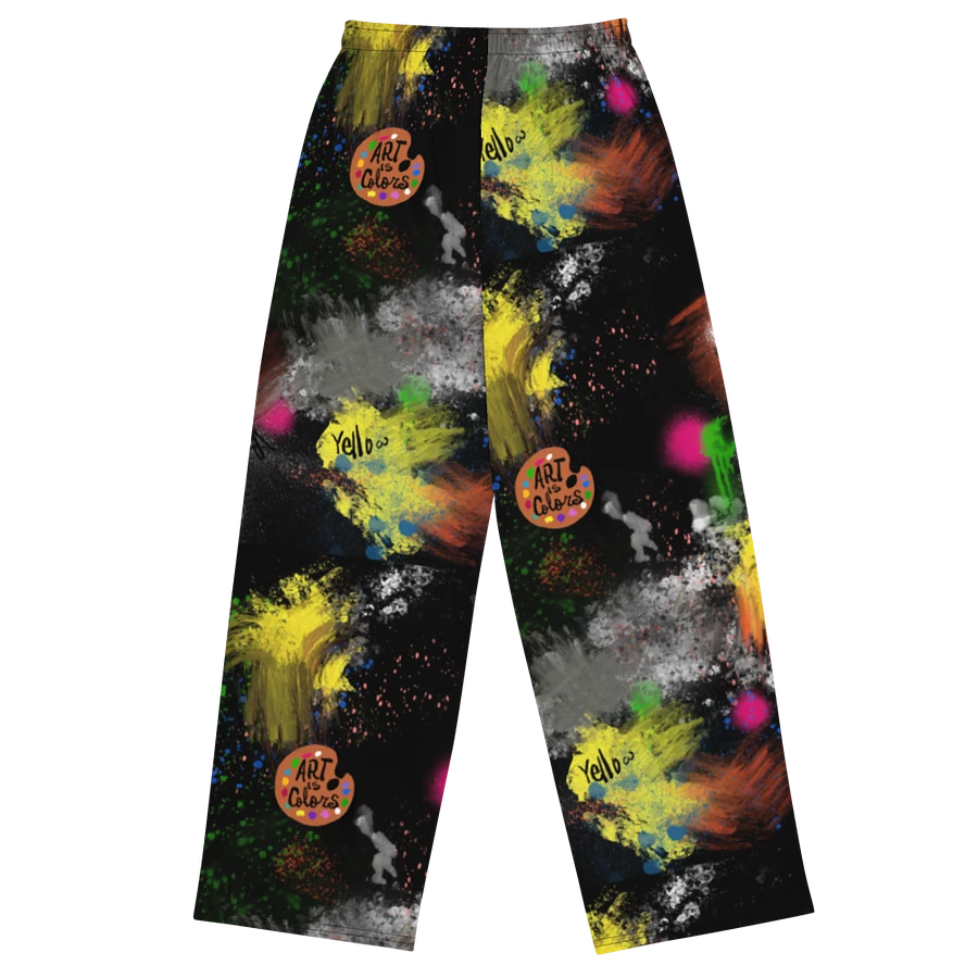 Splatter-Wear #1 Wide Unisex Pants/Black product image (1)