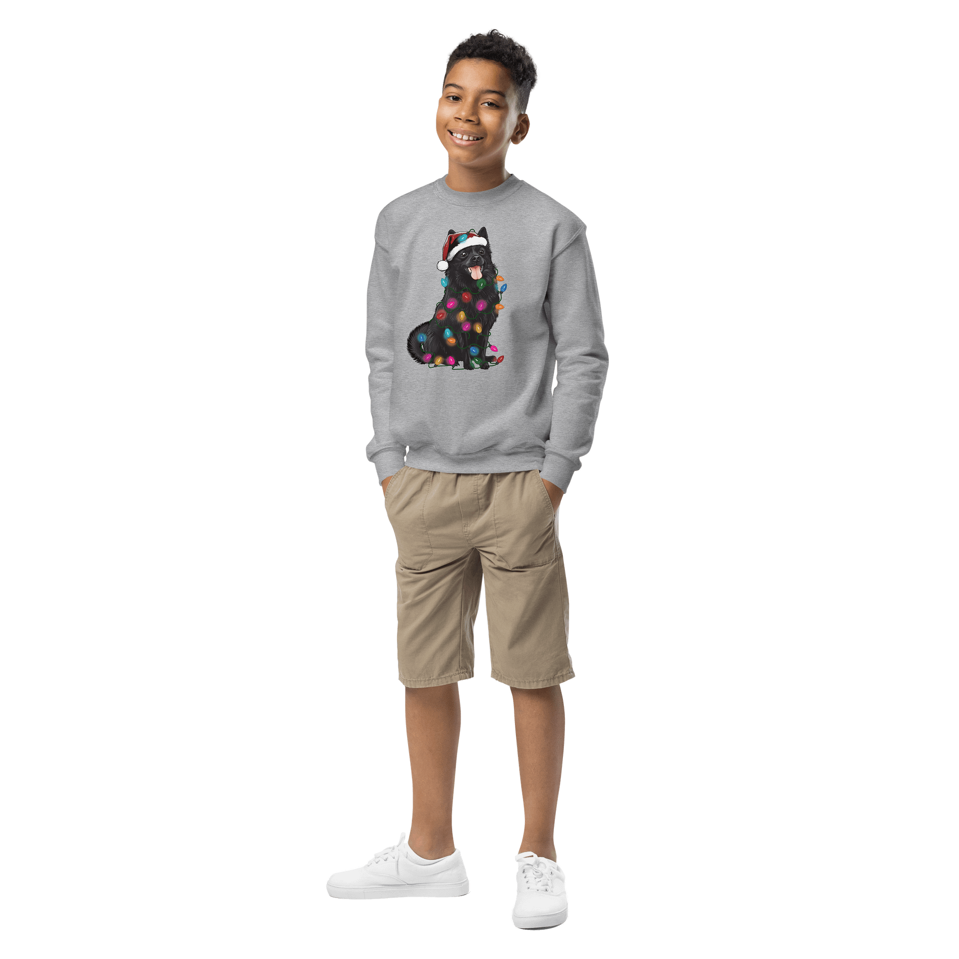 Funny Christmas Schipperke Youth Sweatshirt product image (5)
