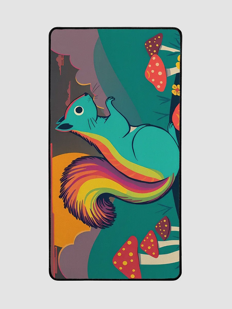 Colorful Squirrel Cosmic Neoprene Desk Mat product image (2)