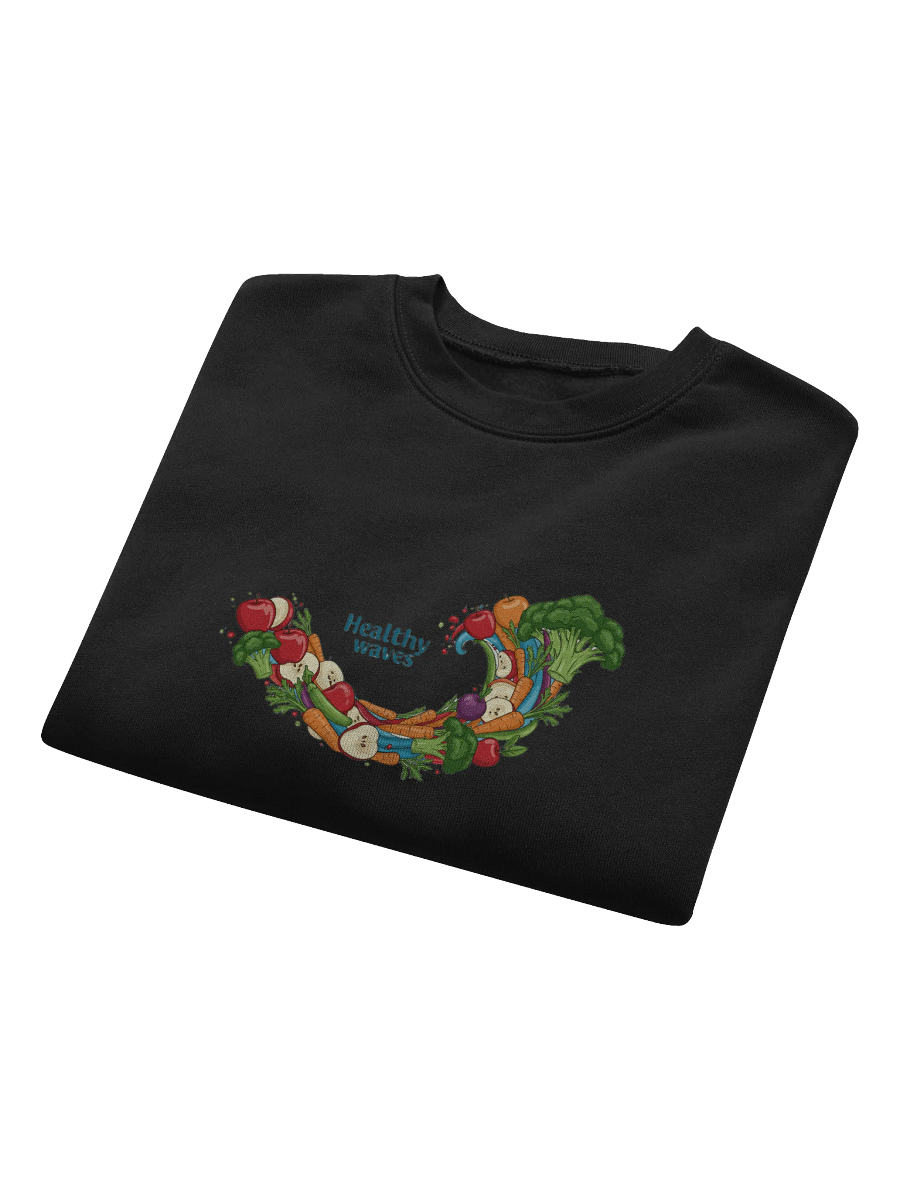 Whimsical Wave Veggie Crop Sweatshirt product image (23)