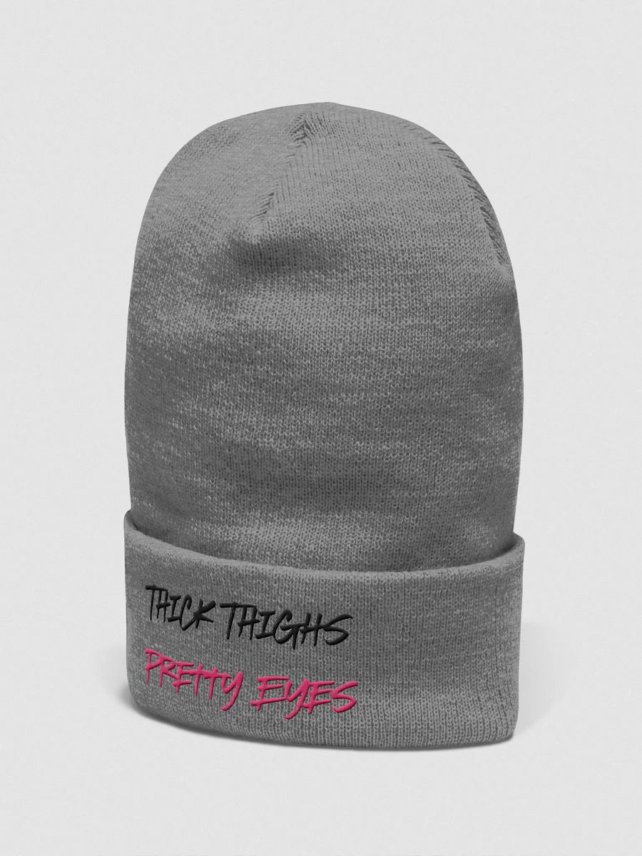 Thick Thighs Pretty Eyes Beanie product image (3)