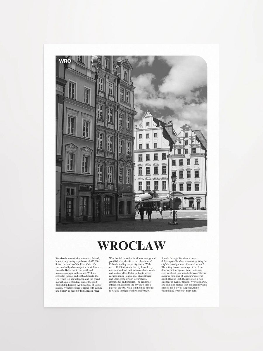 Wroclaw 01 Newspaper Poster product image (5)