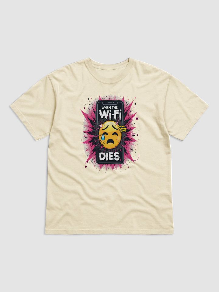 When the Wi-Fi Dies – Emoji Panic T-Shirt product image (1)