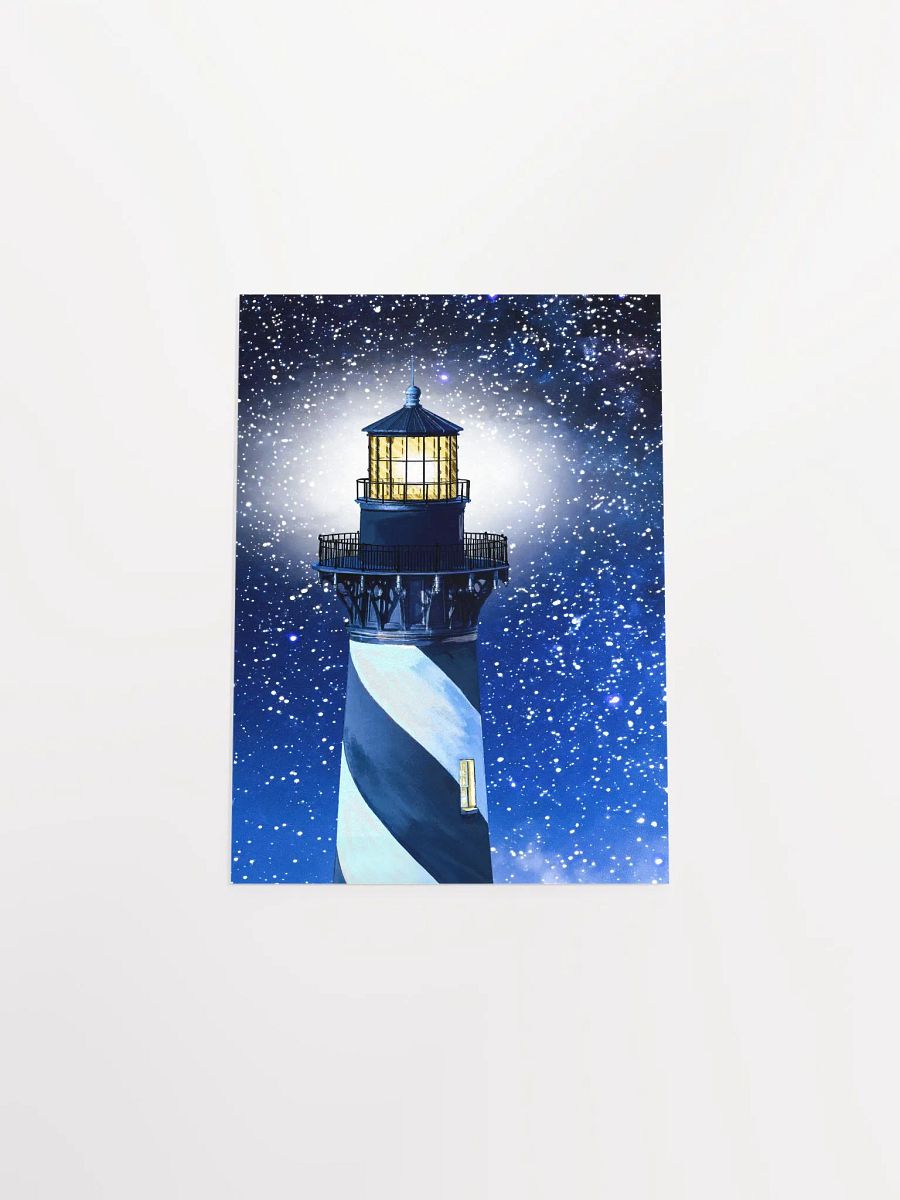 Cape Hatteras Lighthouse At Night - North Carolina Matte Poster product image (30)