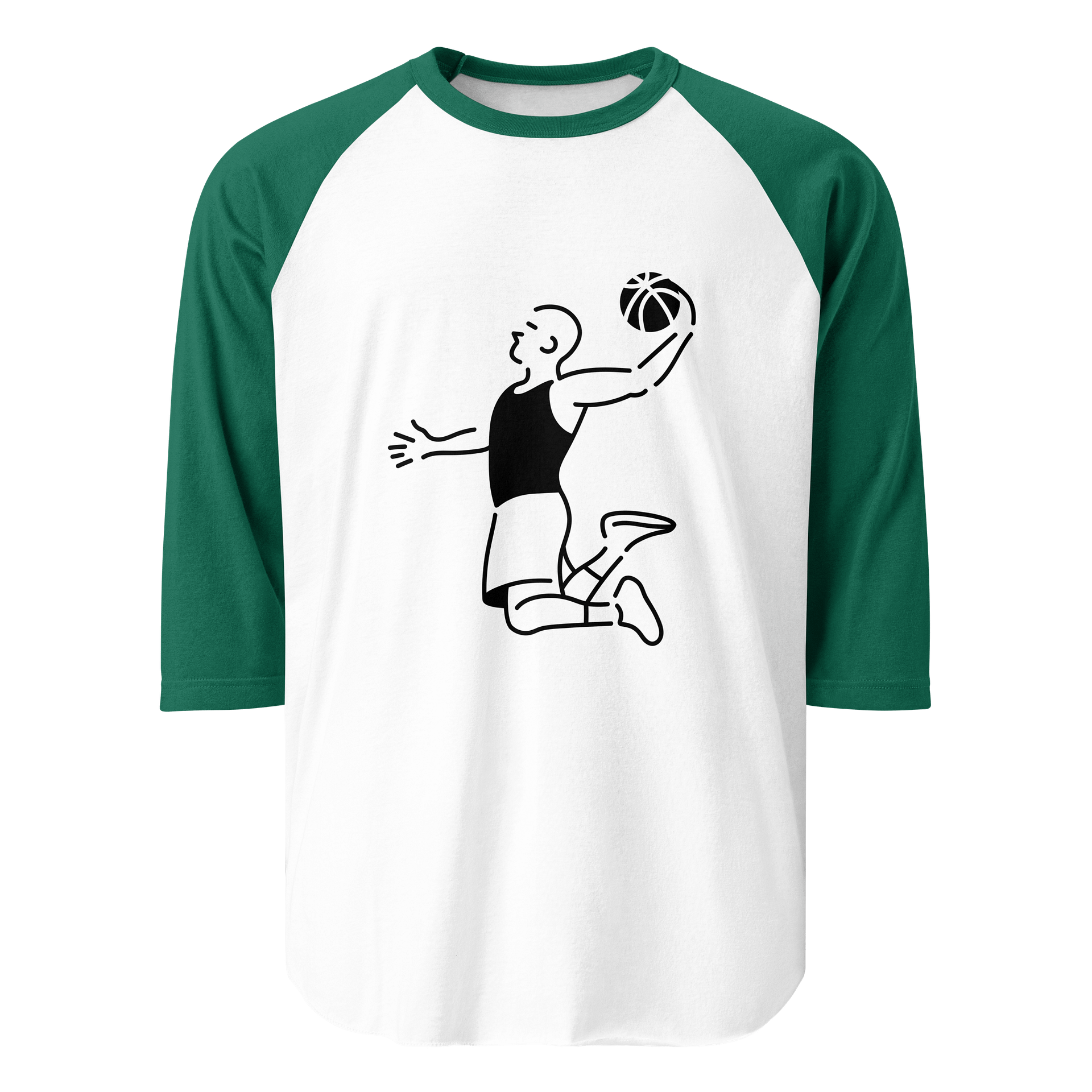 Basketball Action Graphic Long Sleeve T-Shirt product image (1)