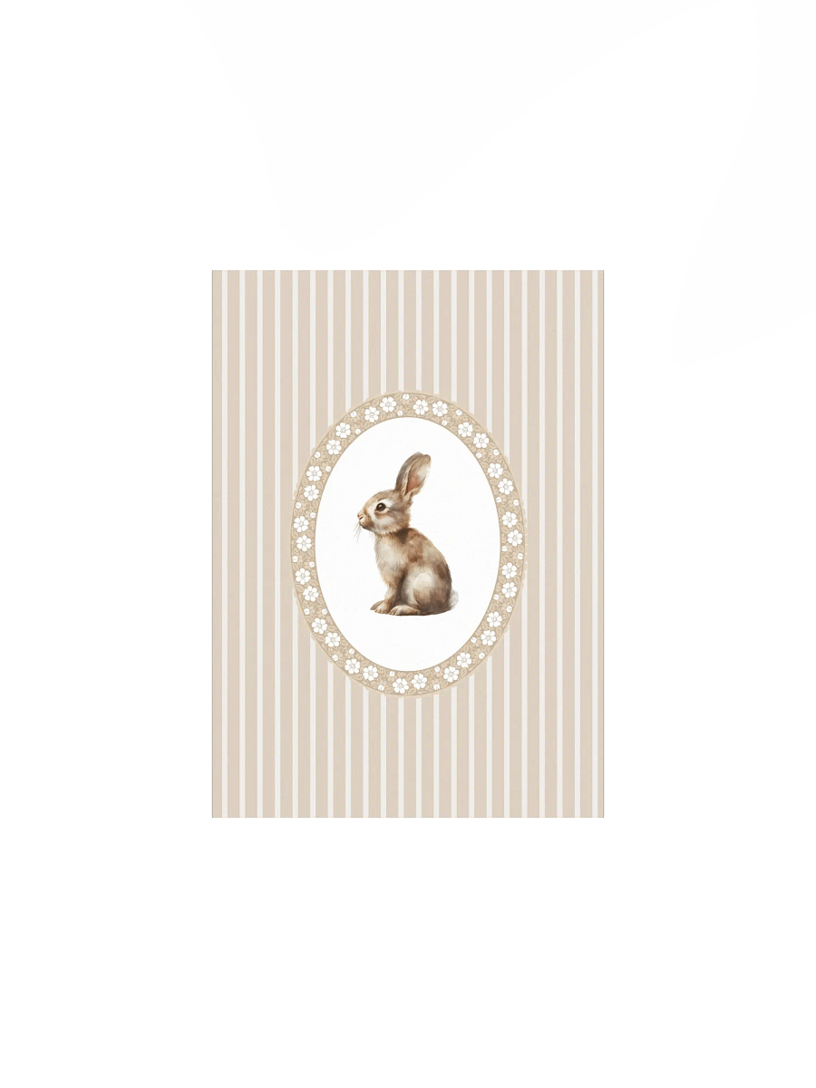 Classic Boho Bunny Floral Nursery Print product image (2)