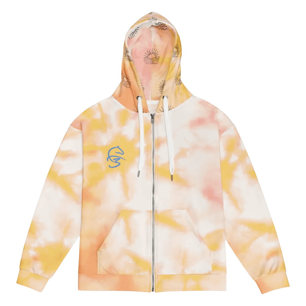 F3 Sunset Unisex Zip Hoodie ( Pink & Yellow ) product image (5)