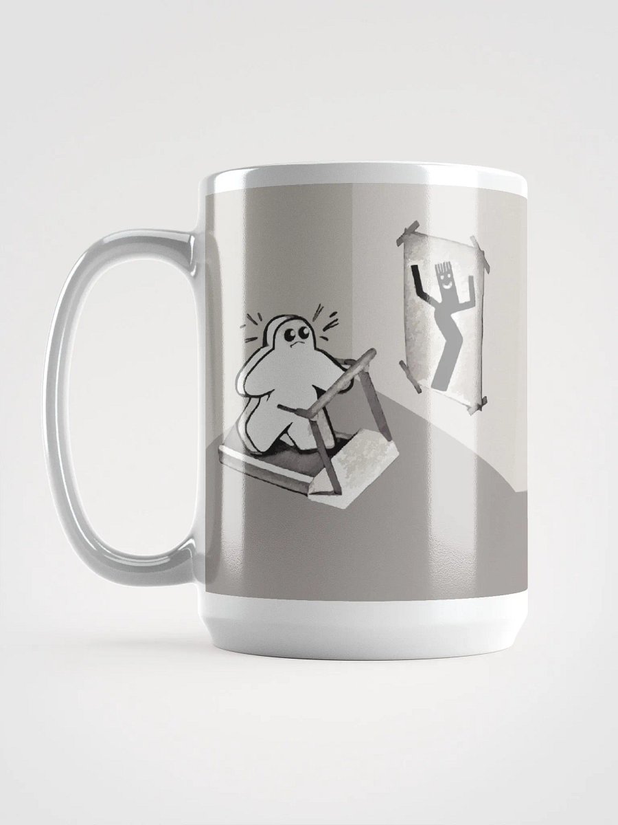 Funny Workout Meeple Mug for Board Gamers, large 15 oz. Coffee Cup Weight Loss product image (5)