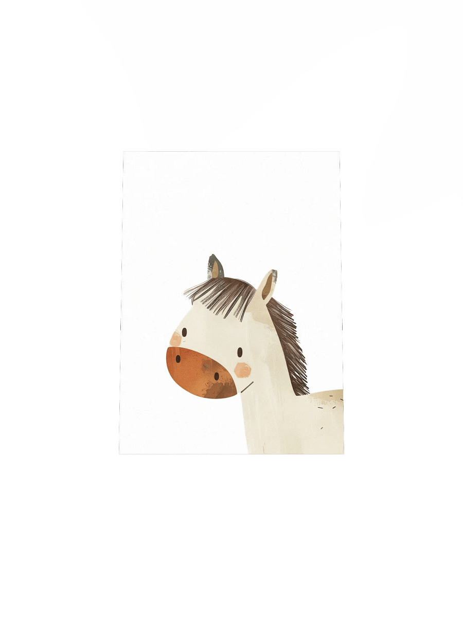 Curious Horse Nursery Wall Print product image (5)
